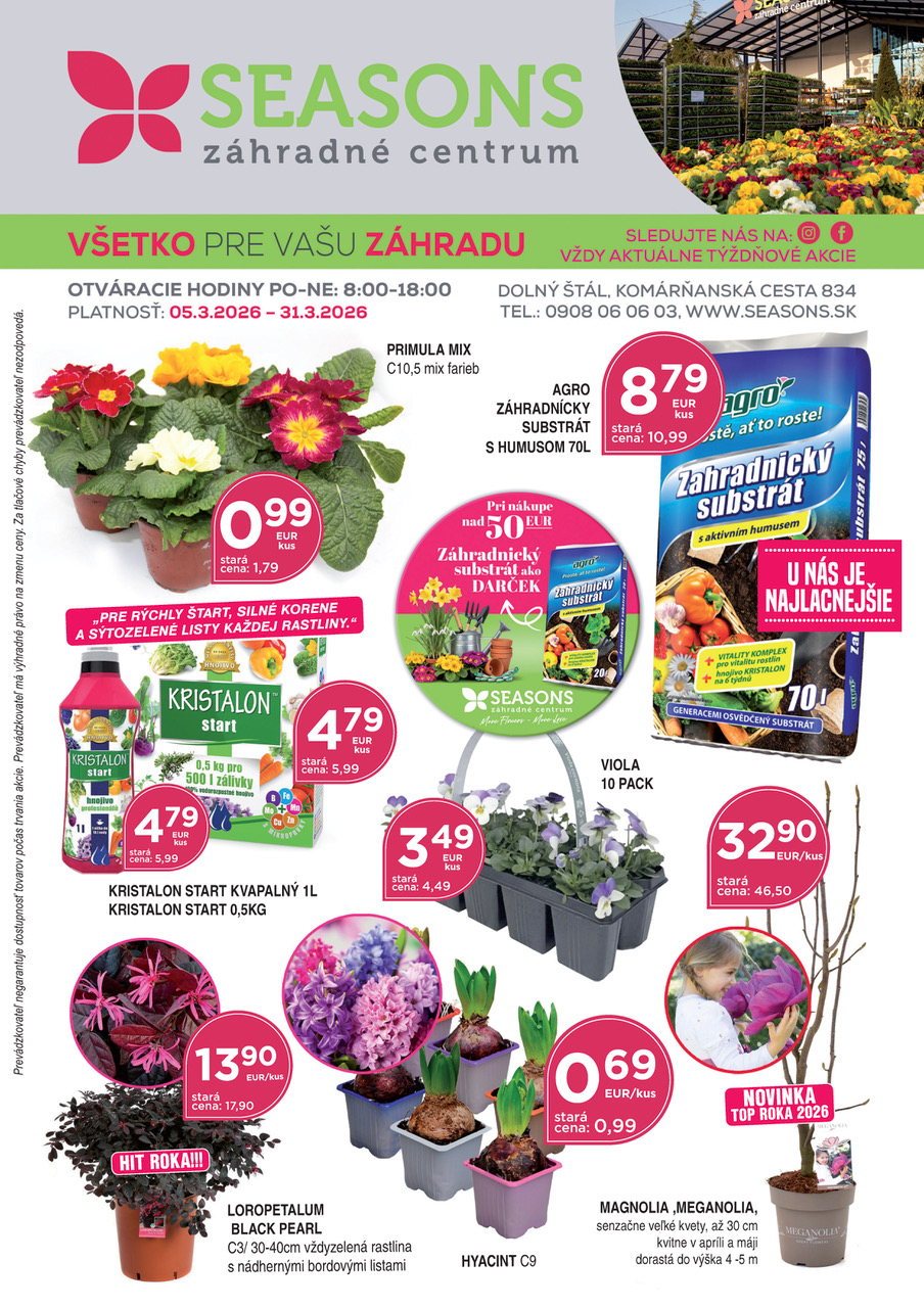 Seasons Leták JAR 2026